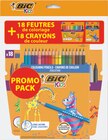 Lot de 2 pochettes de coloriage - BIC KIDS en promo chez Intermarché Besançon à 4,19 €
