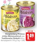 Mildessa mildes Weinsauerkraut Angebote von Hengstenberg bei EDEKA Baden-Baden für 1,49 €