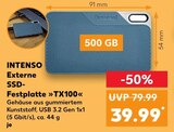 Externe SSD-Festplatte »TX100« im Angebot bei Kaufland in Erlangen Externe SSD-Festplatte »TX100« Angebote von INTENSO bei Kaufland Erlangen für 39,99 €