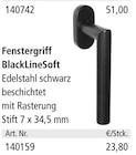 Fenstergriff BlackLineSoft im aktuellen Holz Possling Prospekt