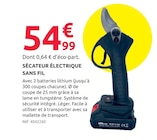 Mr.Bricolage Cogolin - Promo Sécateur électrique sans fil Promo Sécateur électrique sans fil à 54,99 € dans le catalogue Mr.Bricolage à Cogolin