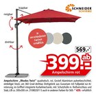 Ampelschirm „Rhodos Twist“ von SCHNEIDER SCHIRME im aktuellen Segmüller Prospekt für 399,00 €