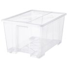 Box mit Deckel transparent 79x57x43 cm/130 l im Angebot bei IKEA in Bochum Box mit Deckel transparent 79x57x43 cm/130 l Angebote von SAMLA bei IKEA Bochum für 19,99 €