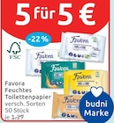 Feuchtes Toilettenpapier von Favora für 5,00 € bei budni im Angebot Feuchtes Toilettenpapier von Favora im aktuellen budni Prospekt