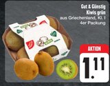 Kiwis grün Angebote von Gut & Günstig bei E center Jena für 1,11 €