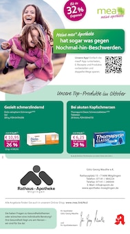 Aktueller mea - meine apotheke Prospekt "Unsere Oktober-Angebote" Aktueller mea - meine apotheke Prospekt
