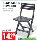 Klappstuhl Komodo im Angebot bei Wreesmann in Dessau-Roßlau Klappstuhl Komodo Angebote von IPAE-PROGARDEN bei Wreesmann Dessau-Roßlau für 14,99 €