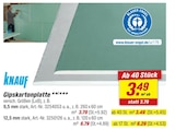 Gipskartonplatte 9,5 mm stark von Knauf im aktuellen toom Baumarkt Prospekt für 3,49 €