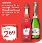 Sekt Angebote von Faber bei GLOBUS Oberhausen für 2,69 €