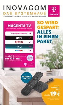 Fernseher im INOVACOM Prospekt "SO WIRD GESPART: ALLES IN EINEM PAKET" mit 12 Seiten (Gummersbach)