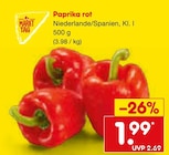 Paprika rot  im aktuellen Netto Marken-Discount Prospekt für 1,99 €