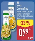 Cremfine zum Kochen 7% Fett Angebote von Rama bei ALDI Nord Aurich für 0,99 €
