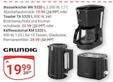 Aktuelles Wasserkocher WK 5320 L Angebot bei GLOBUS in Duisburg ab 19,99 €