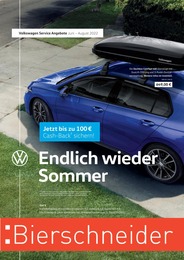 Volkswagen Prospekt für Untersiegenbühl mit 1 Seite Volkswagen Prospekt für Untersiegenbühl: Endlich wieder Sommer, 1 Seite, 01.06.2022 - 31.08.2022