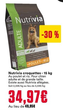 Croquettes - 15 kg - Animalis à Montigny-le-Bretonneux Croquettes - 15 kg en promo chez Animalis Montigny-le-Bretonneux à 34,97 €