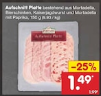 Aufschnitt Platte Angebote bei Netto Marken-Discount Singen für 1,49 €