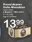 Hefe-Weissbier Angebote von Franziskaner bei TOP Getränke Gütersloh für 13,99 €