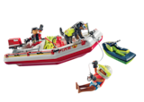 71464 # bateau de pompier et scooter des mer - PLAYMOBIL en promo chez JouéClub Orléans à 24,99 €