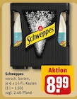 Softdrinks im REWE Prospekt Schweppes im aktuellen REWE Prospekt für 8,99 €