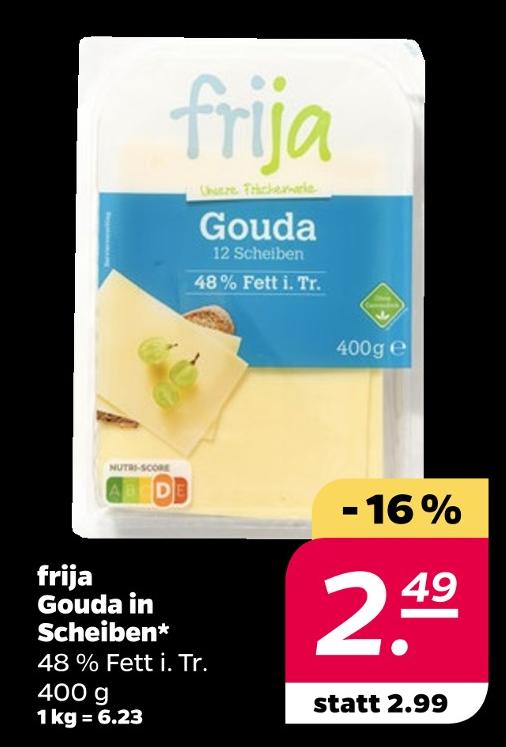 Gouda in Scheiben