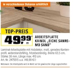 ARBEITSPLATTE "EICHE SANREMO SAND" bei OBI im Prospekt "" für 49,99 €