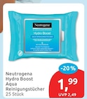 Hydro Boost Aqua Reinigungstücher von Neutrogena für 1,99 € bei budni im Angebot Hydro Boost Aqua Reinigungstücher von Neutrogena im aktuellen budni Prospekt