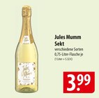 Jules Mumm Sekt Angebote bei famila Nordost Neustadt für 3,99 €