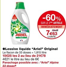 Lessive liquide Original - Monoprix à Montrouge Lessive liquide Original en promo chez Monoprix Montrouge à 7,63 €