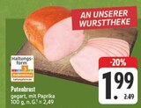 EDEKA Gochsheim - Putenbrust gegart, mit Paprika Angebot im Prospekt Putenbrust gegart, mit Paprika bei EDEKA im Gochsheim Prospekt für 1,99 €