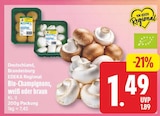 Bio-Champignons weiß von EDEKA Regional für 1,49 € bei EDEKA im Angebot Bio-Champignons weiß von EDEKA Regional im aktuellen EDEKA Prospekt