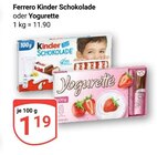 Kinder Schokolade im Angebot bei GLOBUS in Jena Kinder Schokolade Angebote von Ferrero bei GLOBUS Jena für 1,19 €