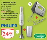 Handmixer HR3740 Angebote von Philips bei GLOBUS Saarbrücken für 24,99 €