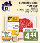 EDEKA Haltern am See - Premium Burger vom Rind Angebot im Prospekt Premium Burger vom Rind bei EDEKA im Haltern am See Prospekt für 4,44 €