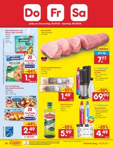 Schweinefilet im Netto Marken-Discount Prospekt "Aktuelle Angebote" mit 56 Seiten (Nürnberg)