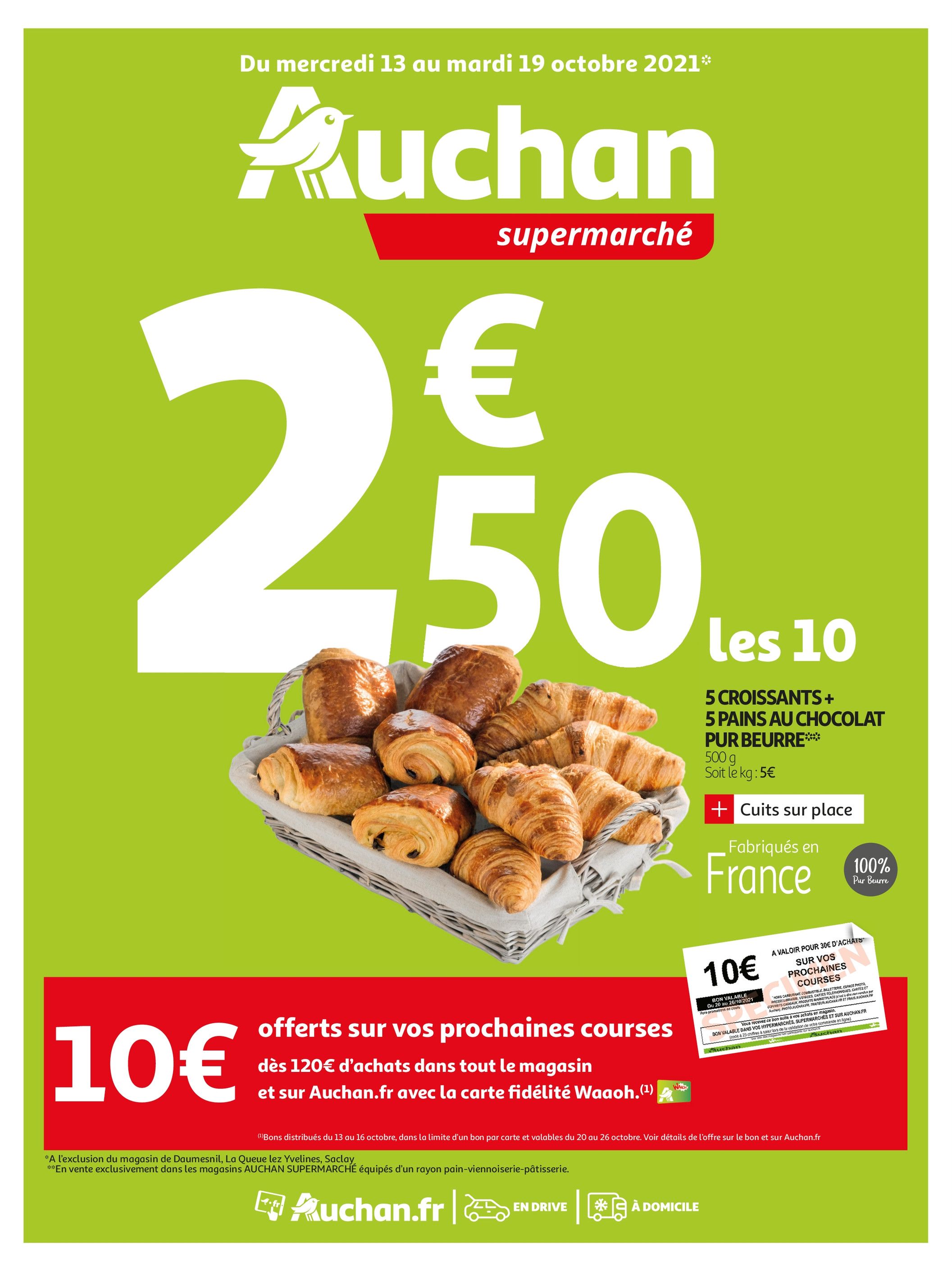 Catalogue Auchan à Saint-Nicolas-de-Macherin, avec 28 pages Prospectus Auchan à Saint-Nicolas-de-Macherin, "Auchan", 28 pages, 13/10/2021 - 19/10/2021