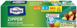 Zipper Allzweck-Beutel im Angebot bei REWE in Amberg Zipper Allzweck-Beutel Angebote von Toppits bei REWE Amberg für 1,79 €