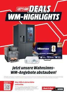 MediaMarkt Saturn Prospekt LET'S GO! DEALS WM-HIGHLIGHTS mit 18 Seiten