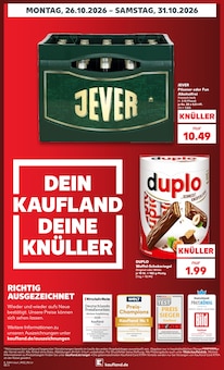 Jever im Kaufland Prospekt "Hier bin ich richtig" mit 88 Seiten (Augsburg)