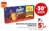 Biscuits au chocolat - Prince LU - Super U à Saumur Biscuits au chocolat - Prince LU en promo chez Super U Saumur à 5,17 €