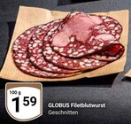 Filetblutwurst im Angebot bei GLOBUS in Gera Filetblutwurst Angebote von Globus bei GLOBUS Gera für 1,59 €
