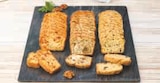 Cake au chèvre et noix ou cake salé jambon et olives ou cake chorizo et poivrons en promo chez Super U Cake au chèvre et noix ou cake salé jambon et olives ou cake chorizo et poivrons dans le catalogue Super U
