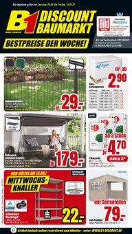 B1 Discount Baumarkt Prospekt Kiel "BESTPREISE DER WOCHE!" mit 8 Seiten