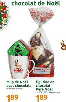 Noël dans le catalogue Action Chocolat de Noël à 1,89 € en promo chez Action