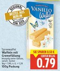 Waffeln mit Cremefüllung von Vanillo für 0,79 € bei E center im Angebot Waffeln mit Cremefüllung von Vanillo im aktuellen E center Prospekt
