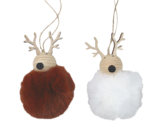 Suspension renne imitation fourrure à 1,99 € dans le catalogue Maxi Bazar