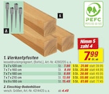 Vierkantpfosten für 4,49 € bei toom Baumarkt im Angebot Vierkantpfosten im aktuellen toom Baumarkt Prospekt