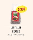 Lentilles Vertes - Naturalia à 3,39 € dans le catalogue Naturalia
