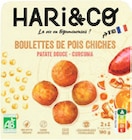 Boulettes de pois chiches Bio patate douce et curcuma - Hari&Co dans le catalogue Monoprix