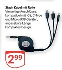 3fach Kabel mit Rolle Angebote bei GLOBUS Salzgitter für 2,99 €