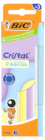 3 Stylos Bille Cristal Pastel - Bic en promo chez Bureau Vallée Clermont-Ferrand à 1,29 €